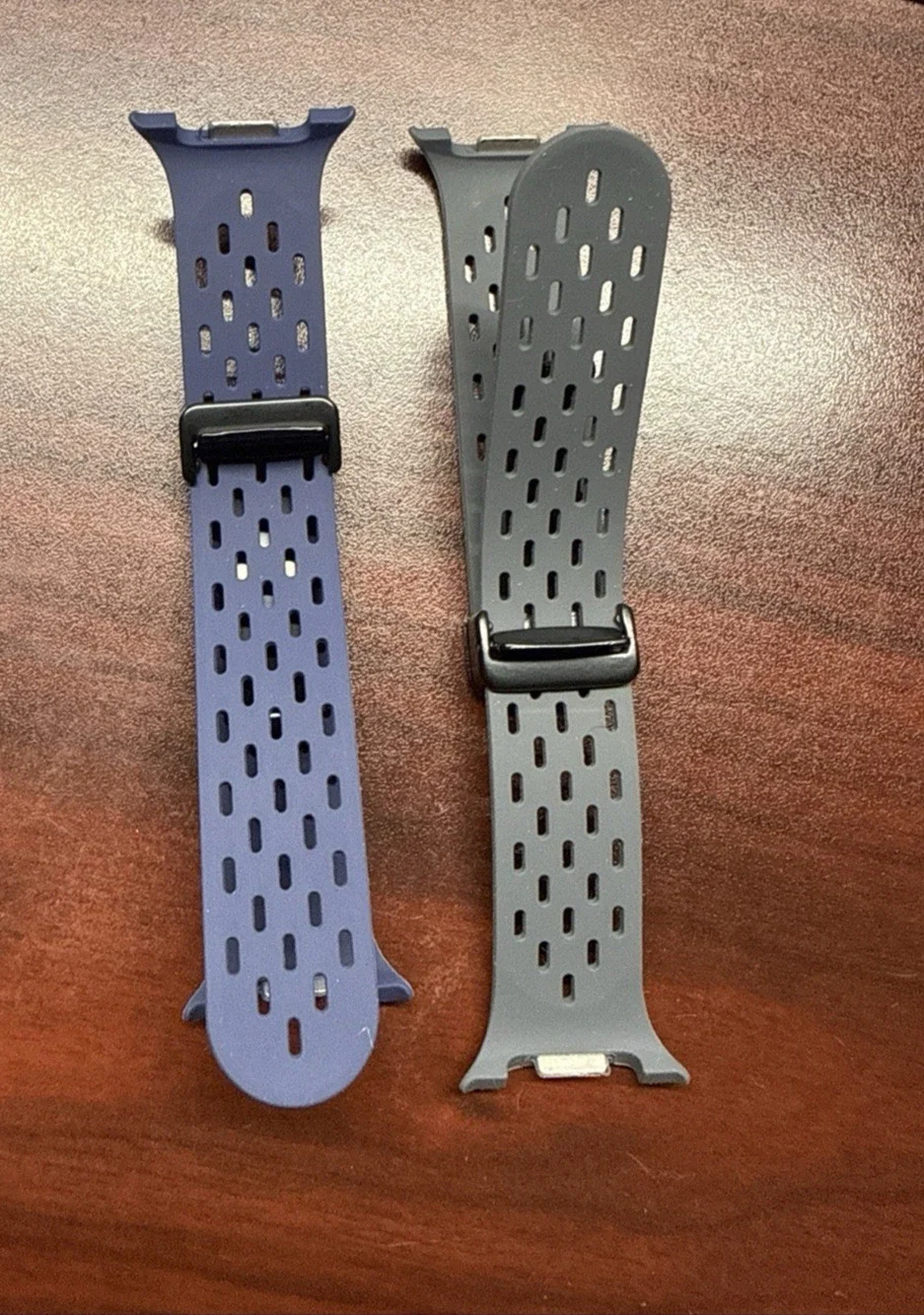 2PK Samsung Galaxy Watch 8 40/44mm & 8 Classic 46mm Silicone Band BLACK & BLUE
